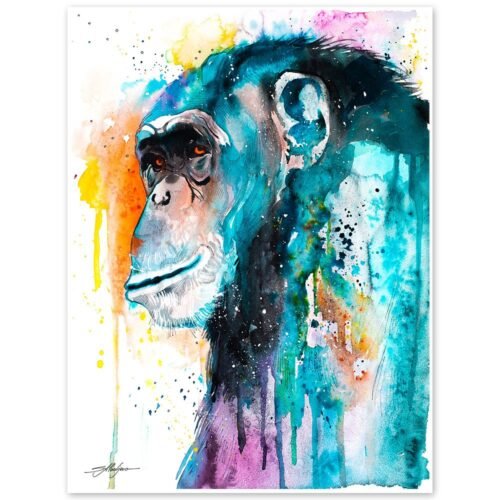 Colorful Chimp Chimpanzee
