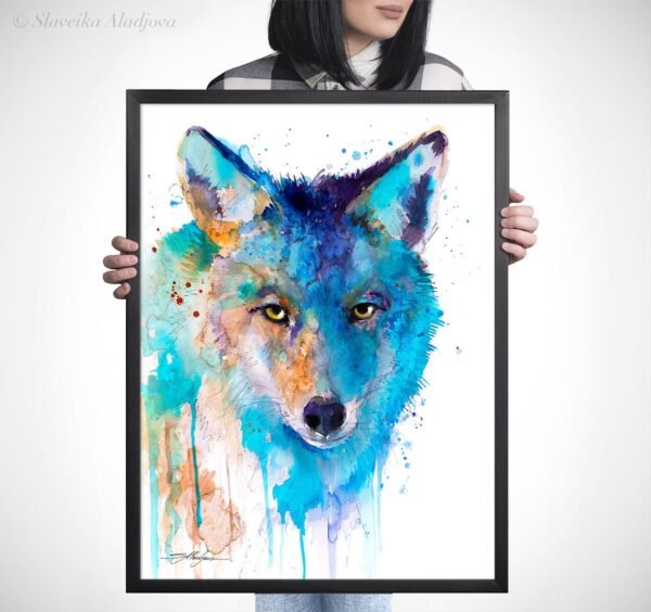 Coyote watercolor 5 Coyote