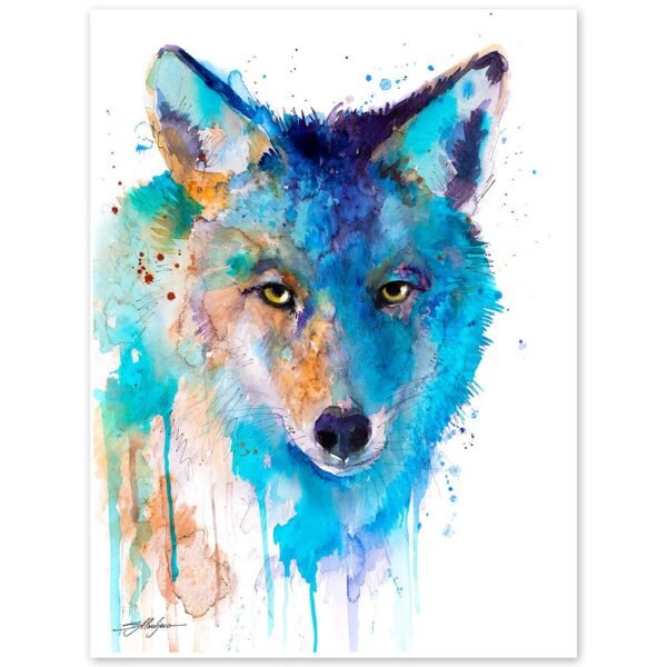 Coyote watercolor 7 Coyote