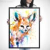 Fennec Fox watercolor 5 Fennec fox