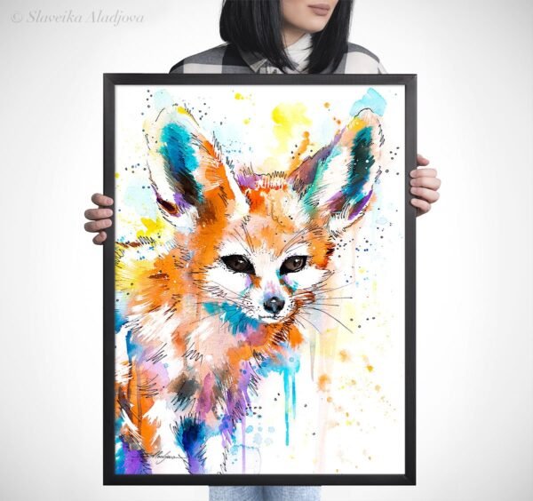 Fennec Fox watercolor 5 Fennec fox