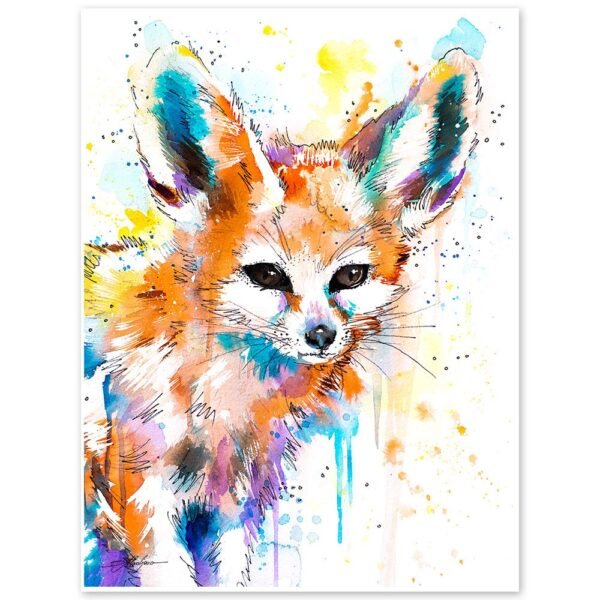 Fennec Fox watercolor 7 Fennec fox