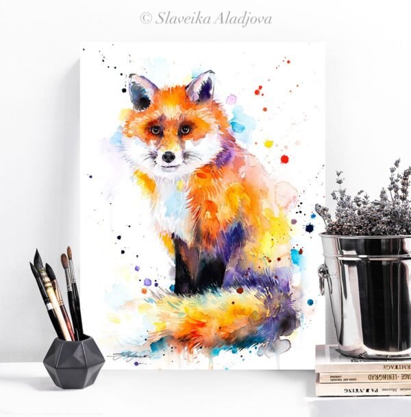 Fox watercolor 2 Fox