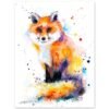 Fox watercolor 7 Fox