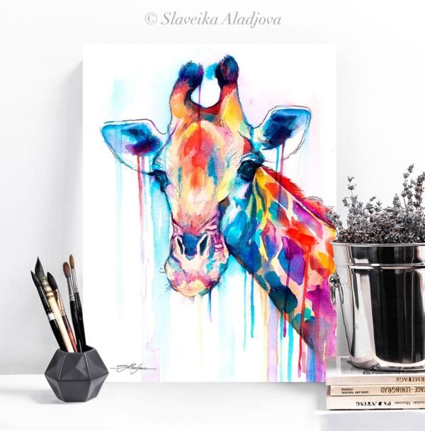 Giraffe watercolor 2 Giraffe