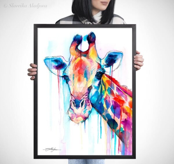 Giraffe watercolor 5 Giraffe
