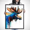 Moose watercolor 5 Moose