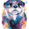 Otter watercolor 1 Otter