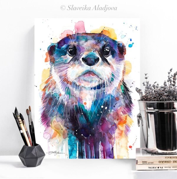 Otter watercolor 2 Otter