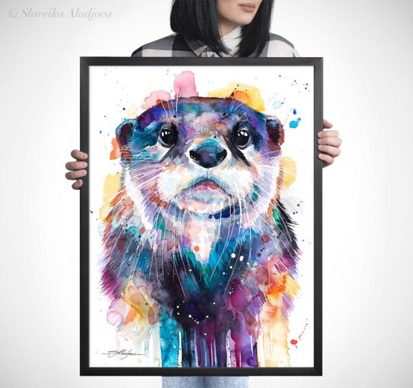 Otter watercolor 5 Otter