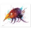 kanelov-first-white1 Golden-rumped elephant shrew watercolor painting print by Slaveika Aladjova