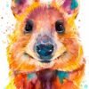 Quokka watercolor painting print by Slaveika Aladjova