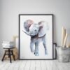 Baby Elephant Watercolor KA00467 Baby Elephant Watercolor Print