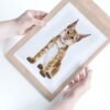 Baby Eurasian Lynx Watercolor KA005712 Eurasian Lynx Watercolor Print