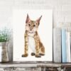 Baby Eurasian Lynx Watercolor KA00572 Eurasian Lynx Watercolor Print