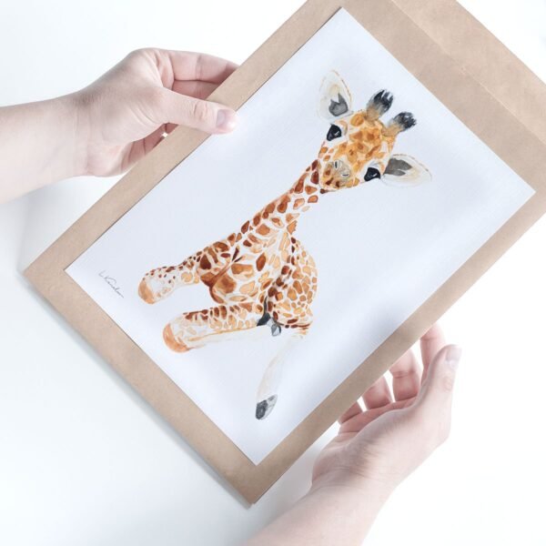 Baby Giraffe Watercolor