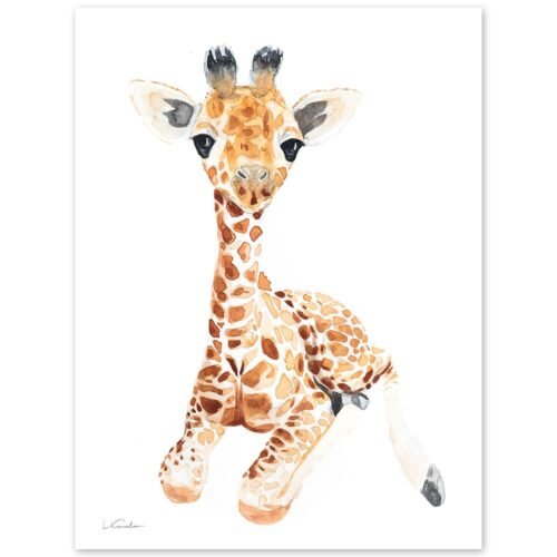 Baby Giraffe Watercolor