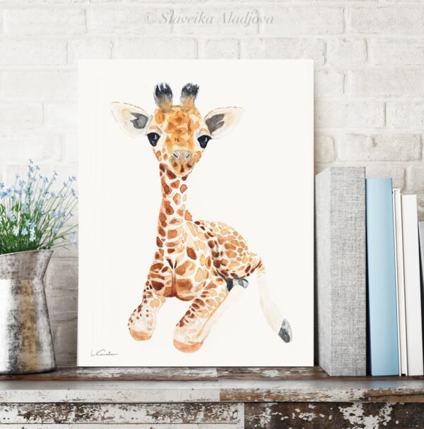 Baby Giraffe Watercolor