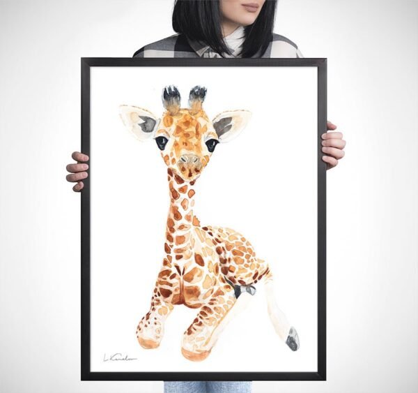 Baby Giraffe Watercolor