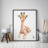 Baby Giraffe Watercolor