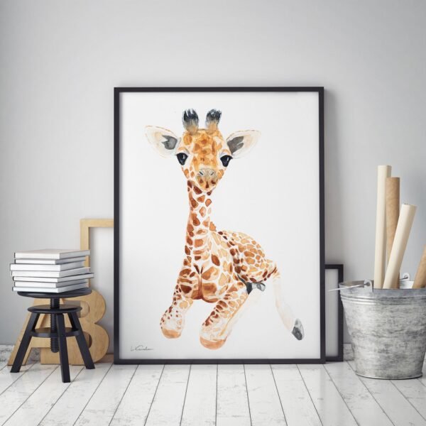 Baby Giraffe Watercolor