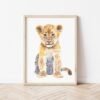 Baby Lion Watercolor KA004711 Baby Lion Watercolor