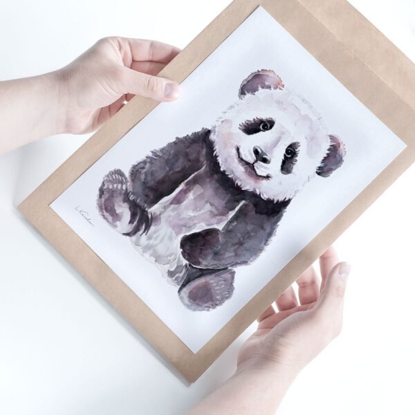 Baby Panda Watercolor KA005212 Baby Panda Watercolor
