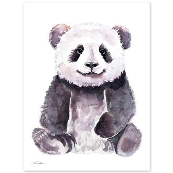 Baby Panda Watercolor KA005213 Baby Panda Watercolor