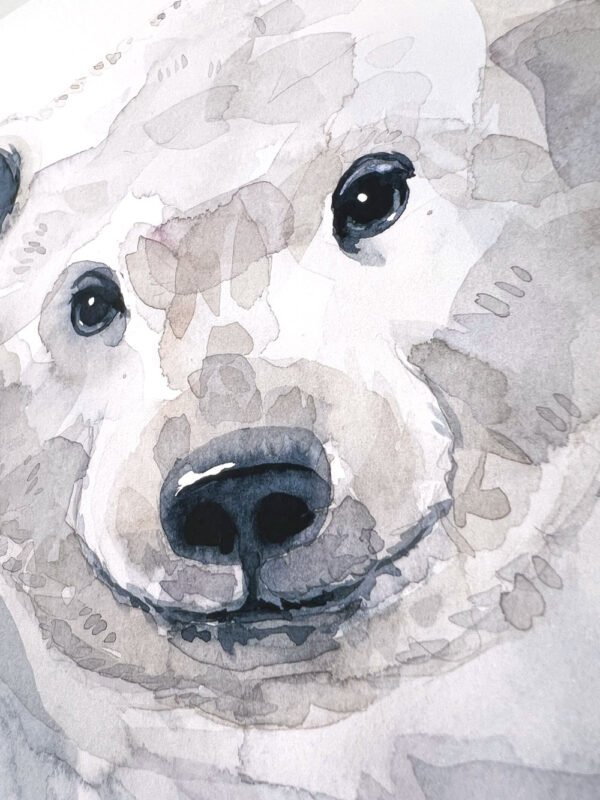 Baby Polar Bear Watercolor