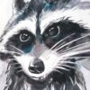 Baby Raccoon Watercolor