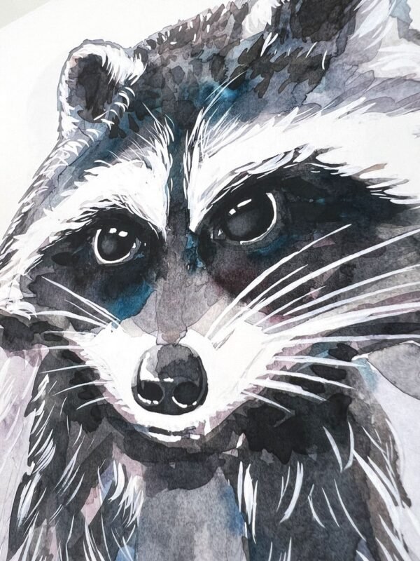 Baby Raccoon Watercolor