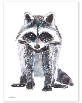 Baby Raccoon Watercolor