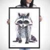 Baby Raccoon Watercolor