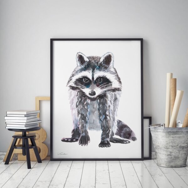 Baby Raccoon Watercolor