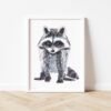 Baby Raccoon Watercolor