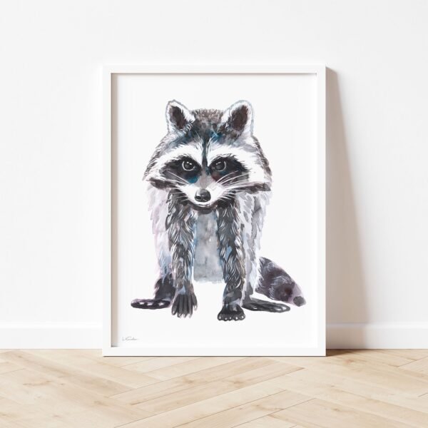 Baby Raccoon Watercolor