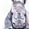Baby Rhino Watercolor Baby Rhino Watercolor
