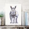 Baby Rhino Watercolor 2 Baby Rhino Watercolor