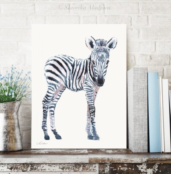Baby Zebra Watercolor2 Baby Zebra Watercolor