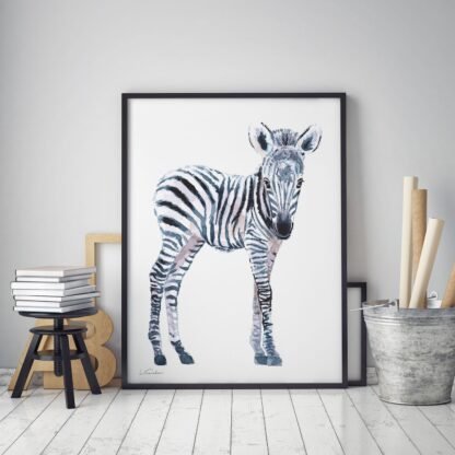 Baby Zebra Watercolor