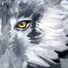 Black Wolf Watercolor, Kids Room Decor, Baby Nursery Prints by Luke Kanelov