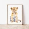 Giraffe, Rhino, Lion, Elephant, Zebra, Cheetah prints