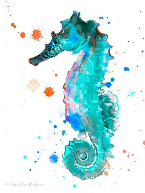 Blue Seahorse