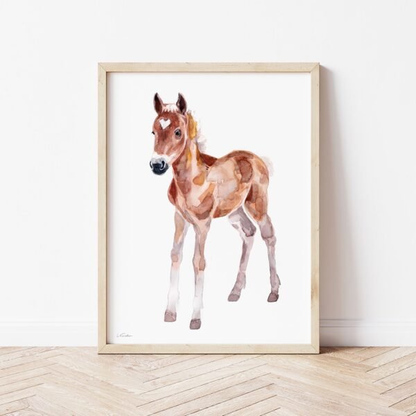 Farm Nursery Prints, horse Farm Nursery Prints, horse