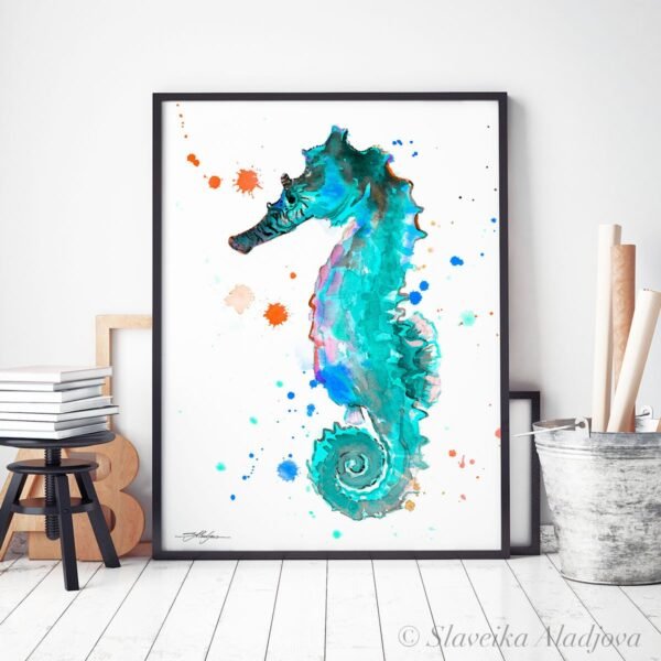 Blue Seahorse