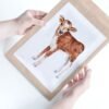 Baby Cow Watercolor Print