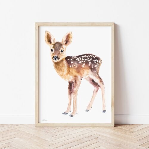 Baby Deer Watercolor