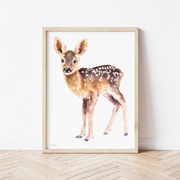 Baby Deer Watercolor
