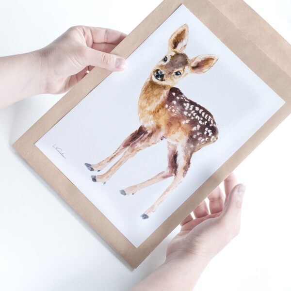 Baby Deer Watercolor