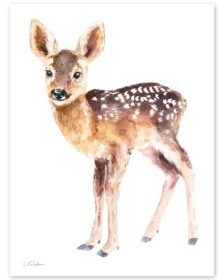 Baby Deer Watercolor